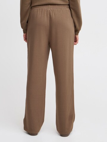 ICHI Loose fit Trousers ' SVALA ' in Brown