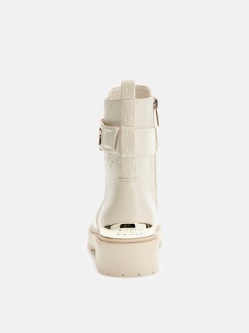 GUESS Lace-Up Ankle Boots 'Oranda' in Beige