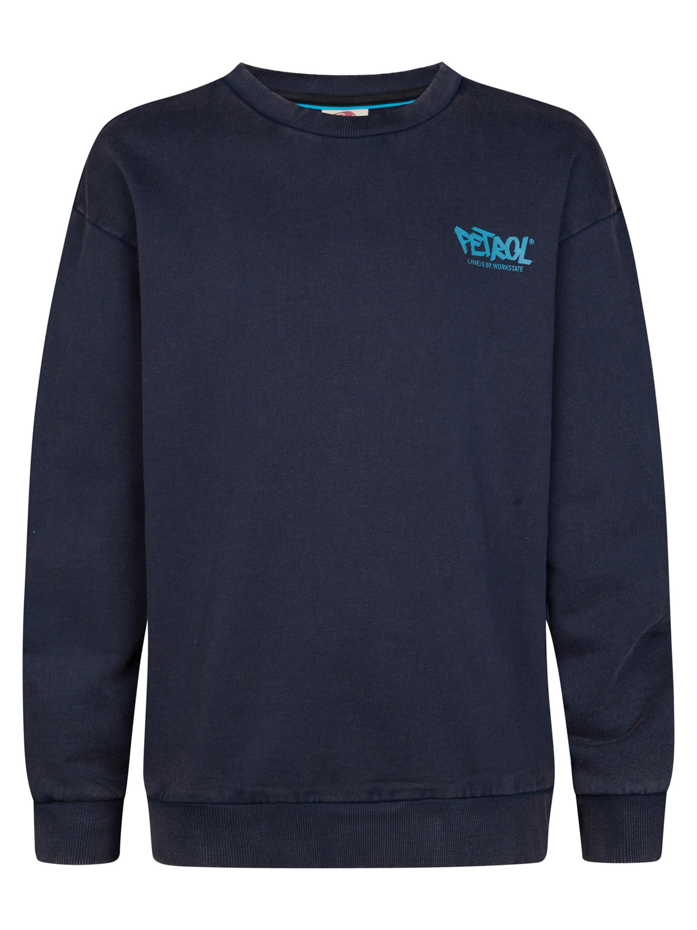 Sweat Petrol Industries en bleu : devant