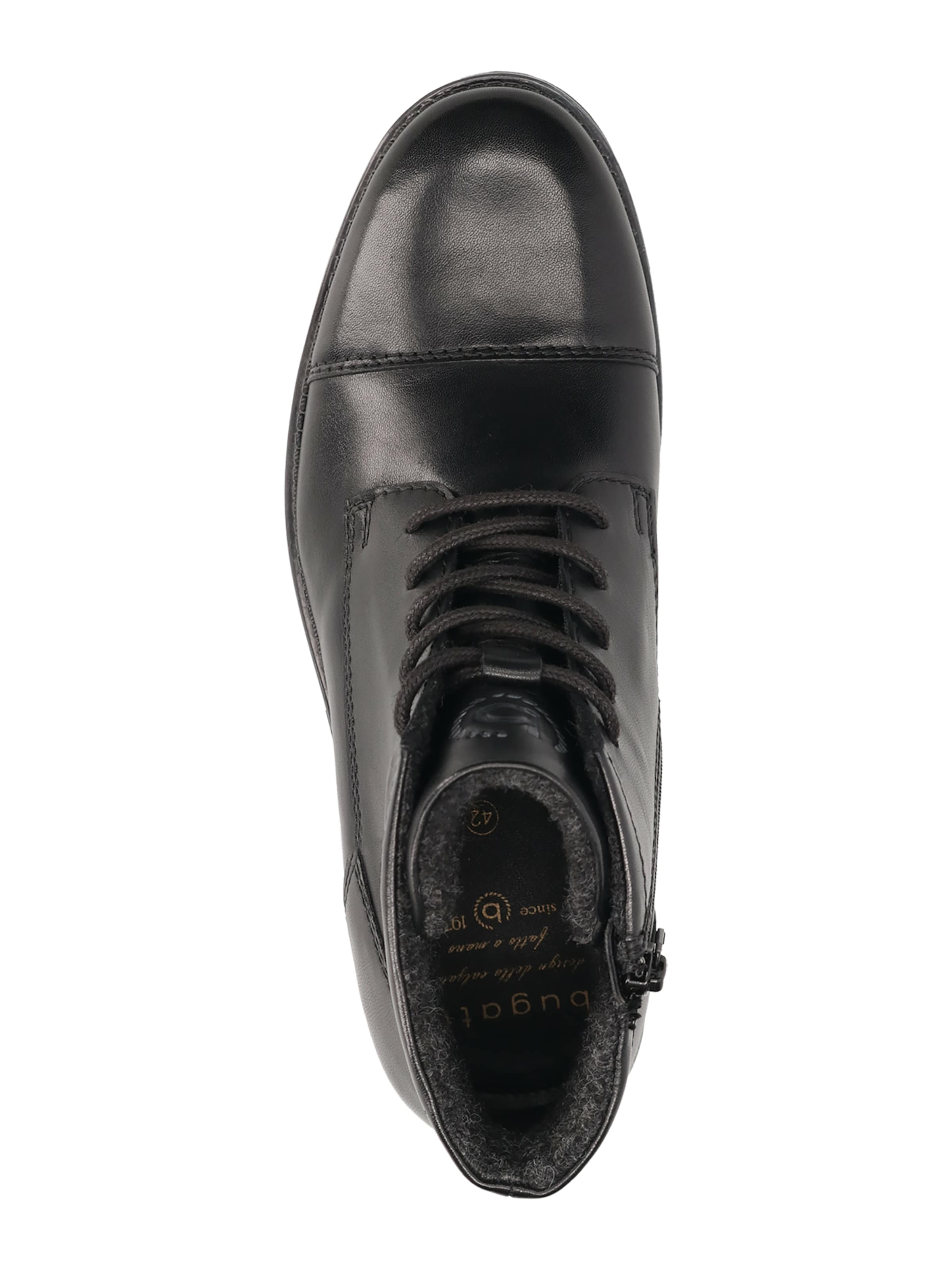 Boots stringati di bugatti in nero