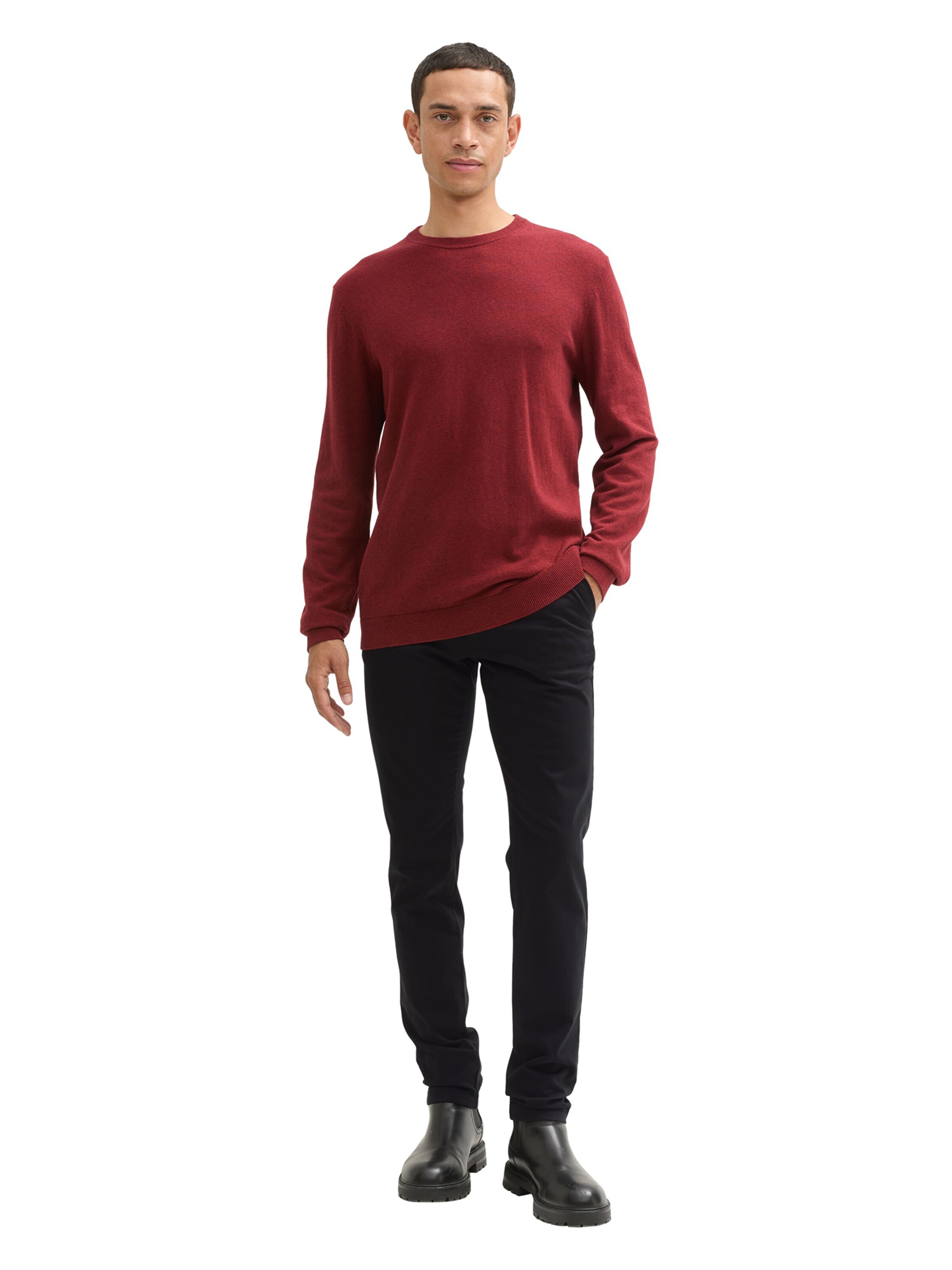 Slimfit Pantaloni chino 'Travis' di TOM TAILOR in nero