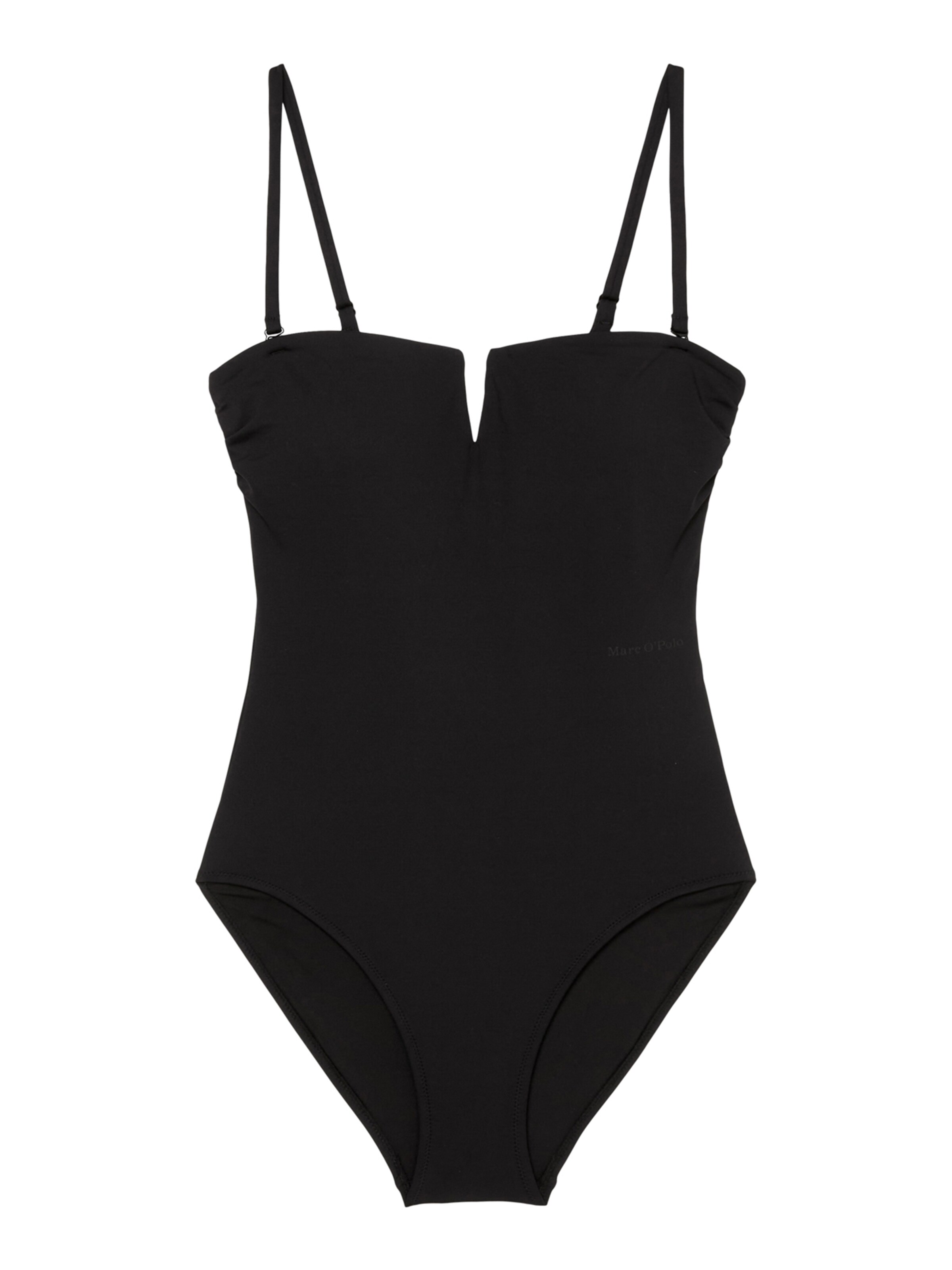 Marc O'Polo Bustier Badeanzug ' Stockholm ' in Schwarz: Vorderseite