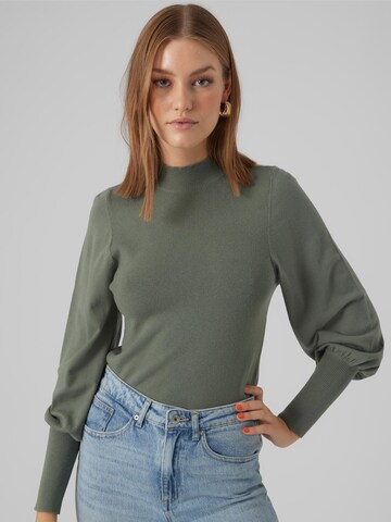 VERO MODA Trui 'Holly Karis' in Groen: voorkant