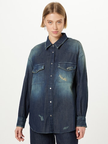 Dondup Blouse 'CAMICIA' in Blue: front