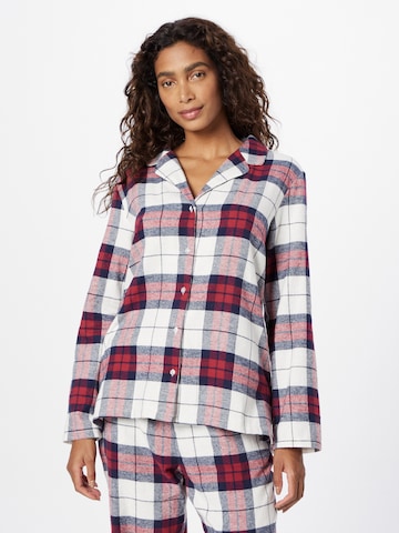 Lindex Pajama Shirt in Red: front