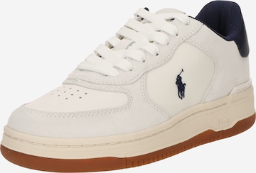 Baskets basses 'MASTERS CRT' Polo Ralph Lauren en blanc : devant