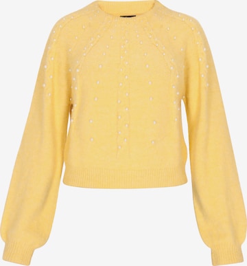 Pull-over faina en jaune : devant