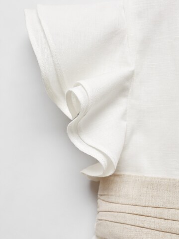 Robe 'Miab' MANGO KIDS en blanc