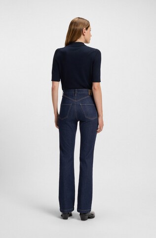 BOSS Bootcut Jeans 'Lyris' in Blau