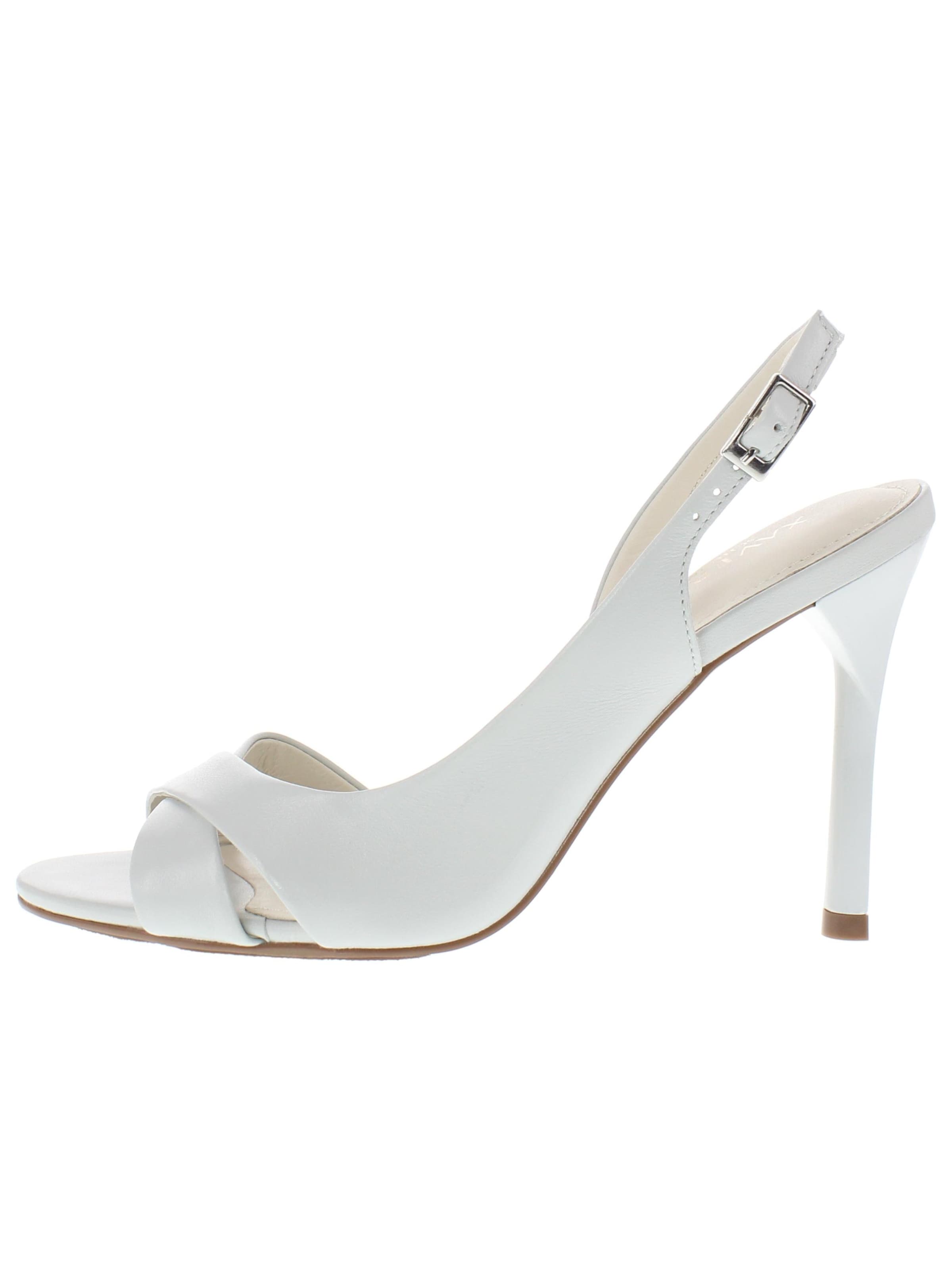 XAVER LUIS Schuhmanufaktur Sandals 'BRINA - edle Brautschuhe' in Grey: front