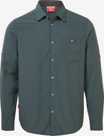 CRAGHOPPERS Athletic Button Up Shirt 'NUORO' in Blue: front