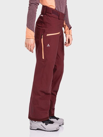 Schöffel Regular Outdoor trousers 'Pizac' in Red