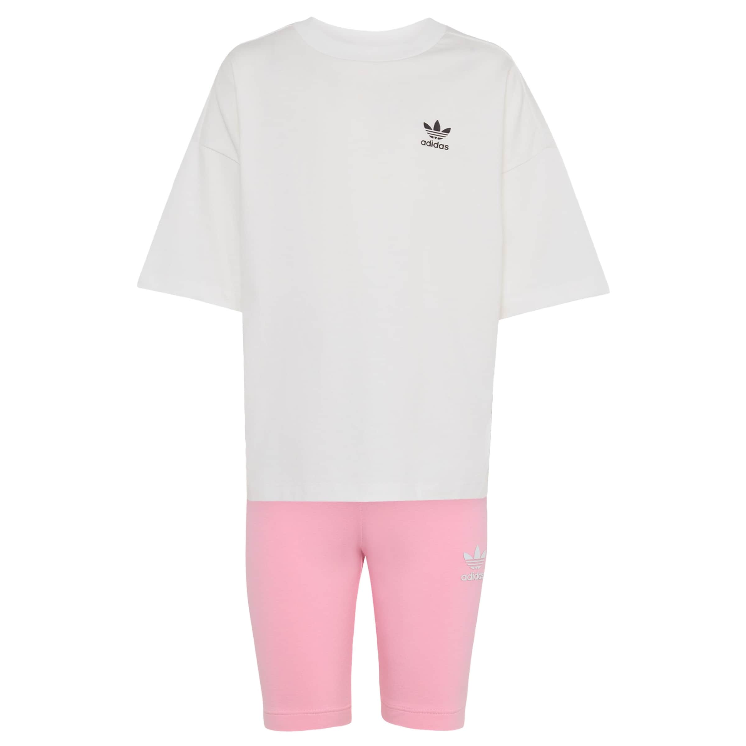 ADIDAS ORIGINALS Set 'Cycling Shorts and Tee Set' in Pink: Vorderseite