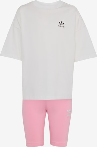 ADIDAS ORIGINALS Set 'Cycling Shorts and Tee Set' in Pink: Vorderseite