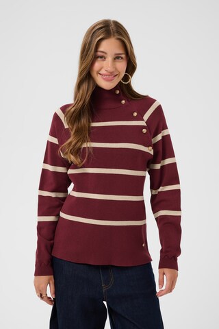 Cream - Jersey 'Dela' en rojo: frente