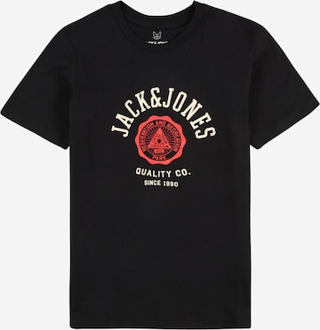 Tricou de la Jack & Jones Junior pe negru: față