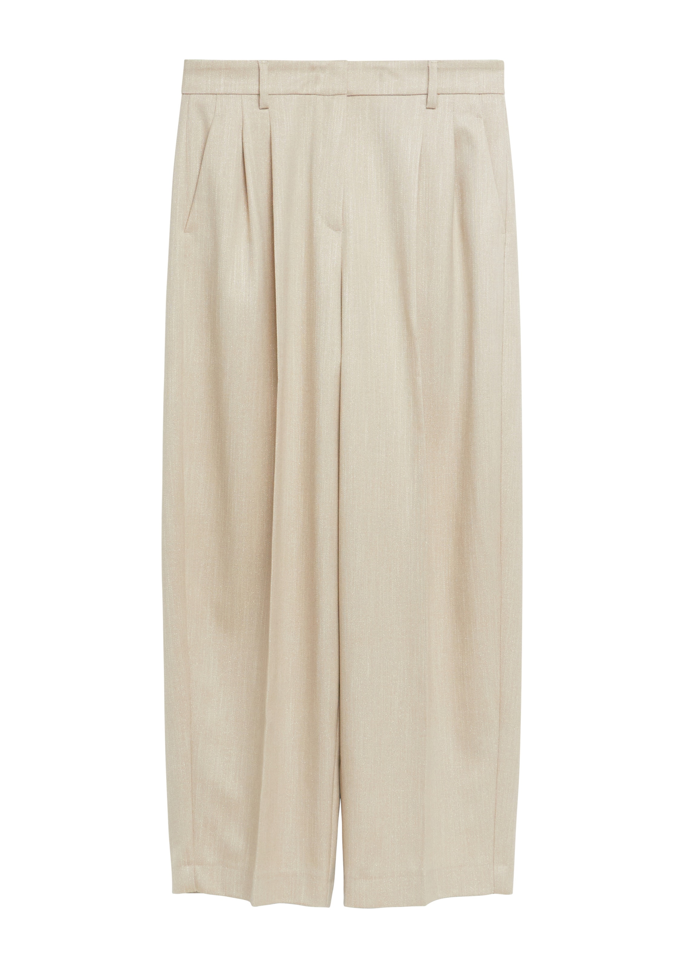 Baggy Pantalon COMMA en beige : devant