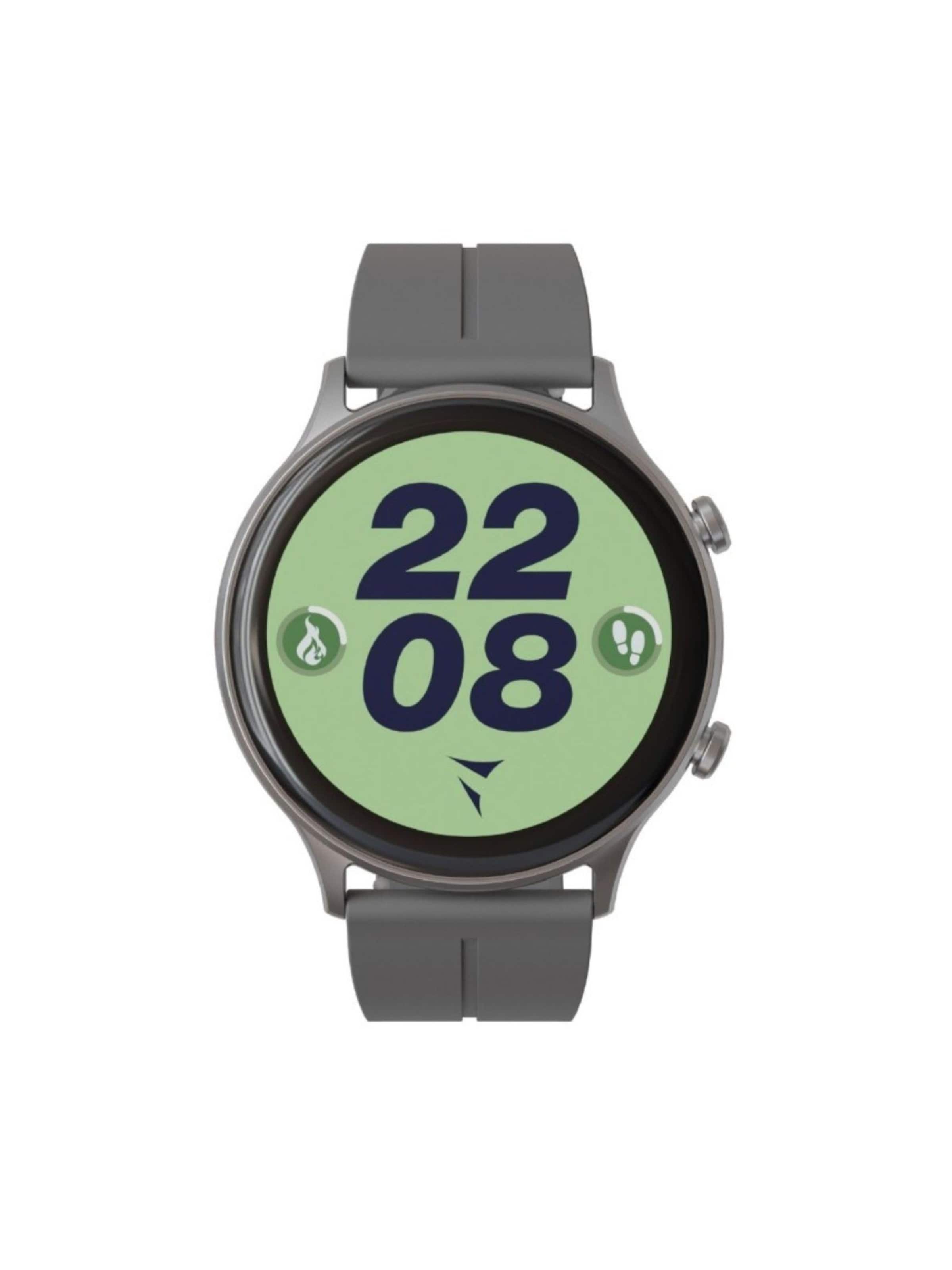 Techmade Digitaluhr 'Dynamic 2 Smartwatch - Bundle mit Kopfhörern'‌‌‌ in Grau