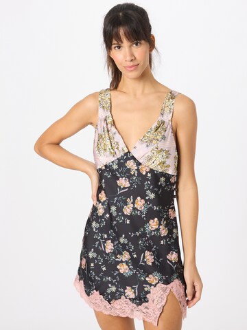 Free People Nightgown in Black: front