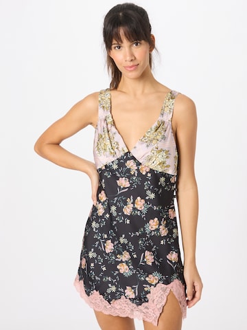 Chemise de nuit Free People en noir : devant