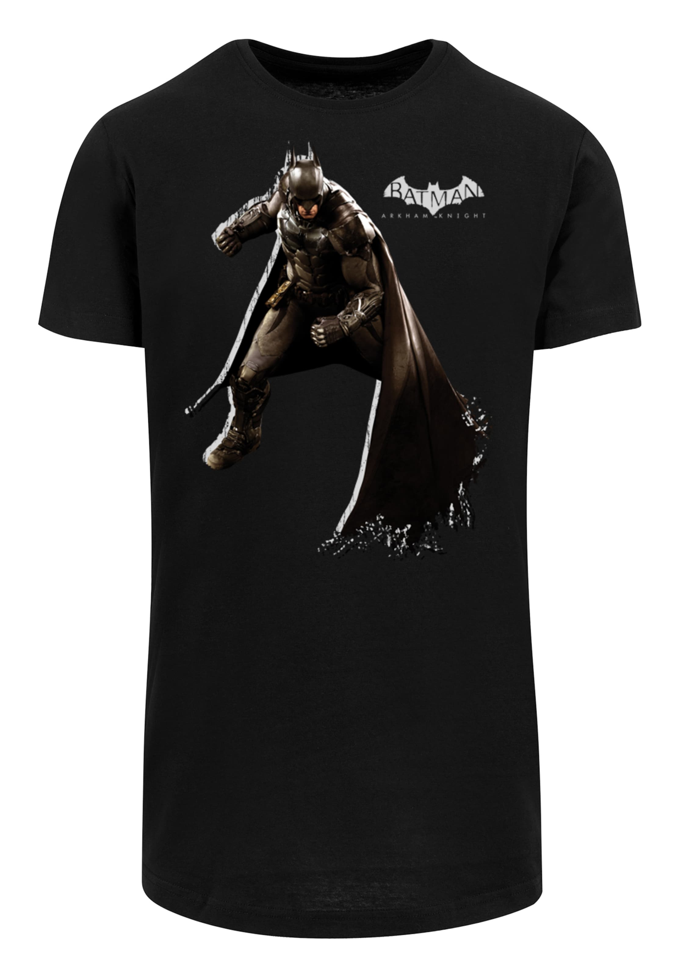F4NT4STIC Shirt 'DC Comics Batman Arkham Knight Shadow Stance' in Zwart: voorkant