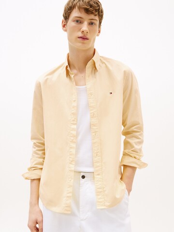 TOMMY HILFIGER Regular Fit Hemd 'Flex' in Gelb: Vorderseite