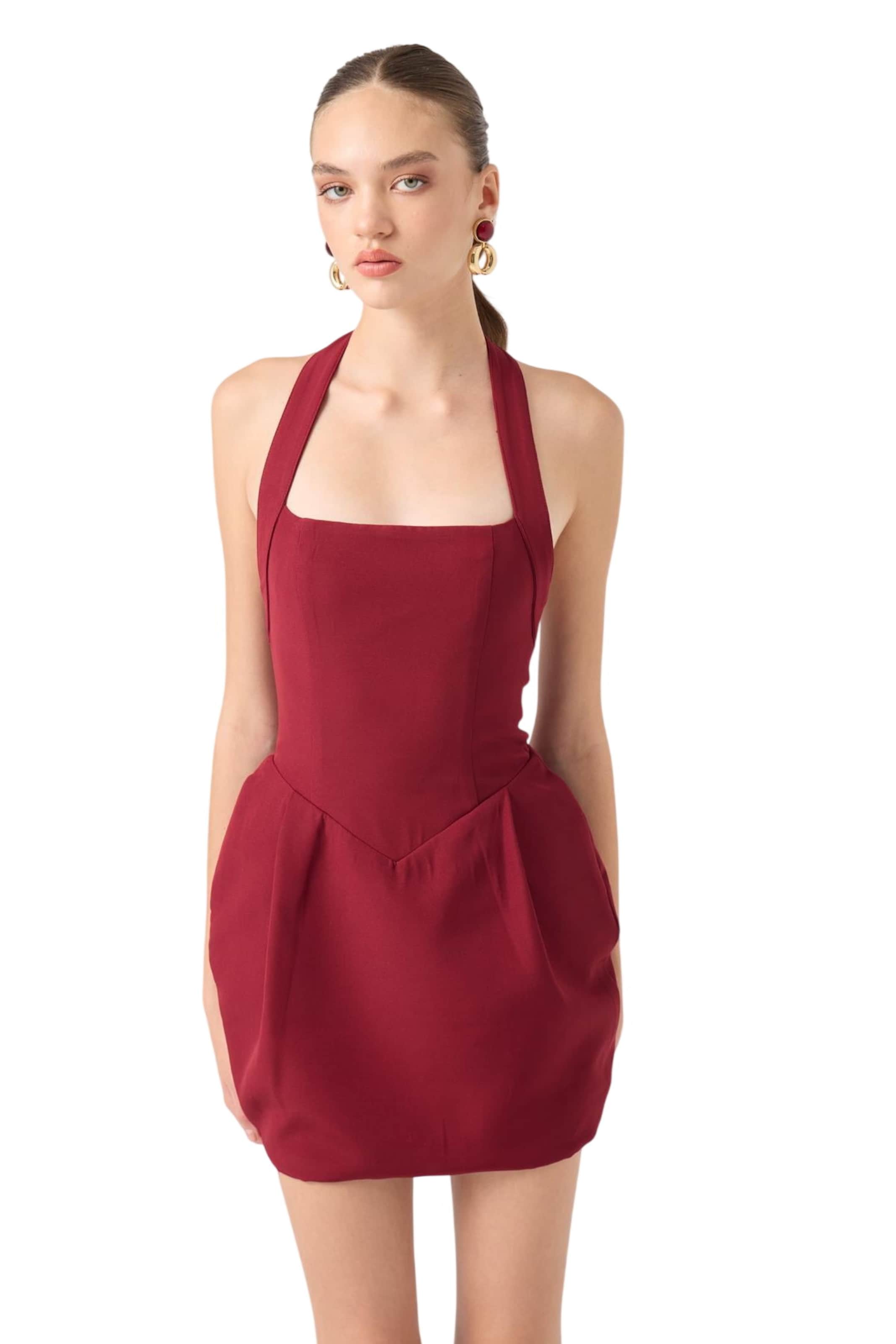 HOLLY LOLLY Jurk in Rood: voorkant