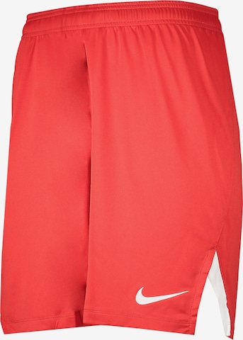 NIKE Workout Pants in Red: front