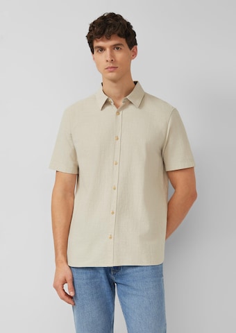 Coupe regular Chemise s.Oliver en beige : devant
