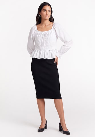 usha BLACK LABEL Blouse in White