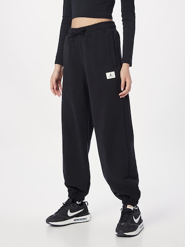 Jordan Tapered Pants in Black: front