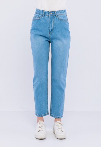 Basics and More Slim fit Jeans in Blue: front