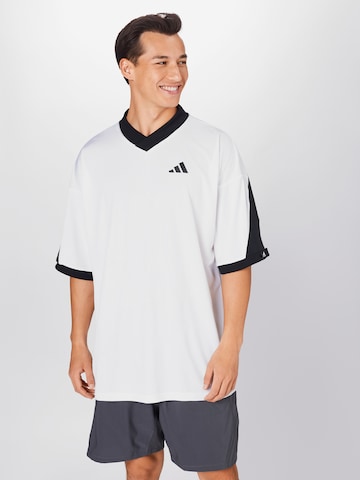 ADIDAS PERFORMANCE Regular fit Performance shirt 'Urban Foot' in White: front