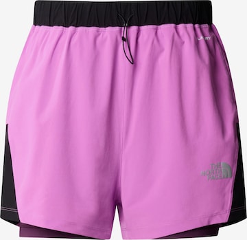 THE NORTH FACE Regular Workout Pants in Pink: front