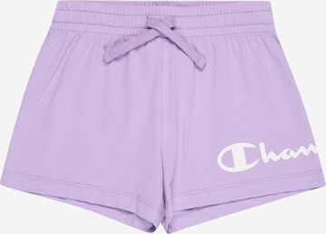 Pantalon Champion Authentic Athletic Apparel en violet : devant