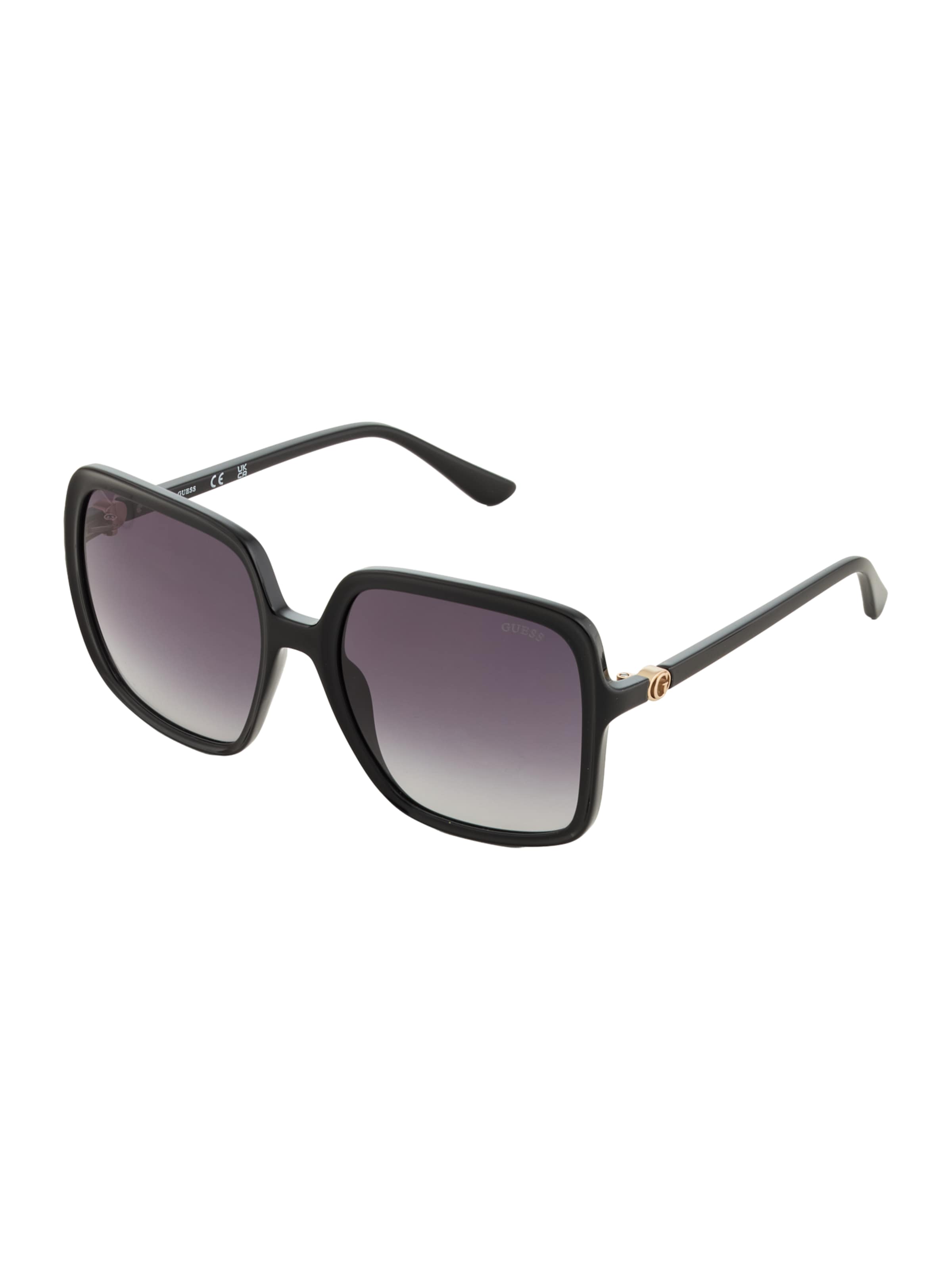 Lunettes de soleil GUESS en noir : devant