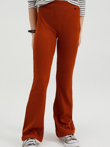 WE Fashion Flared Leggings in Orange