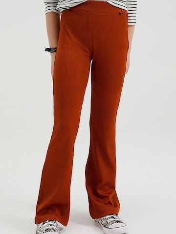 WE Fashion Flared Leggings in Orange