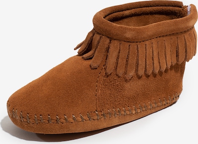 Minnetonka First-Step Shoes 'Back Flap' in Brown, Item view