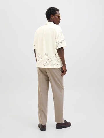 JACK & JONES Comfort fit Button Up Shirt 'JPRBLAJosh' in White
