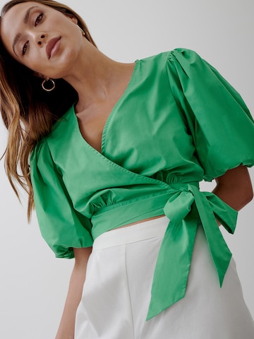 Tussah Blouse 'KATHRYN ' in Groen