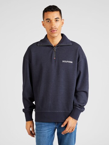 Sweat-shirt TOMMY HILFIGER en bleu : devant