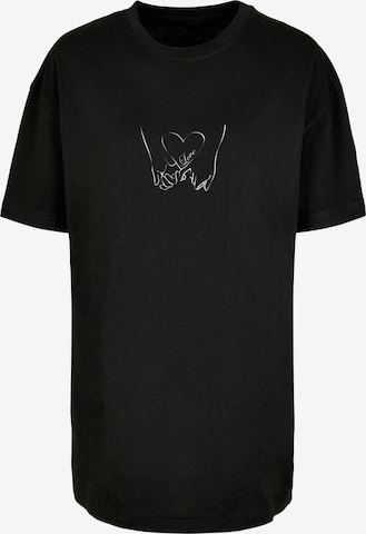 Merchcode Shirt 'Love 2' in Zwart: voorkant