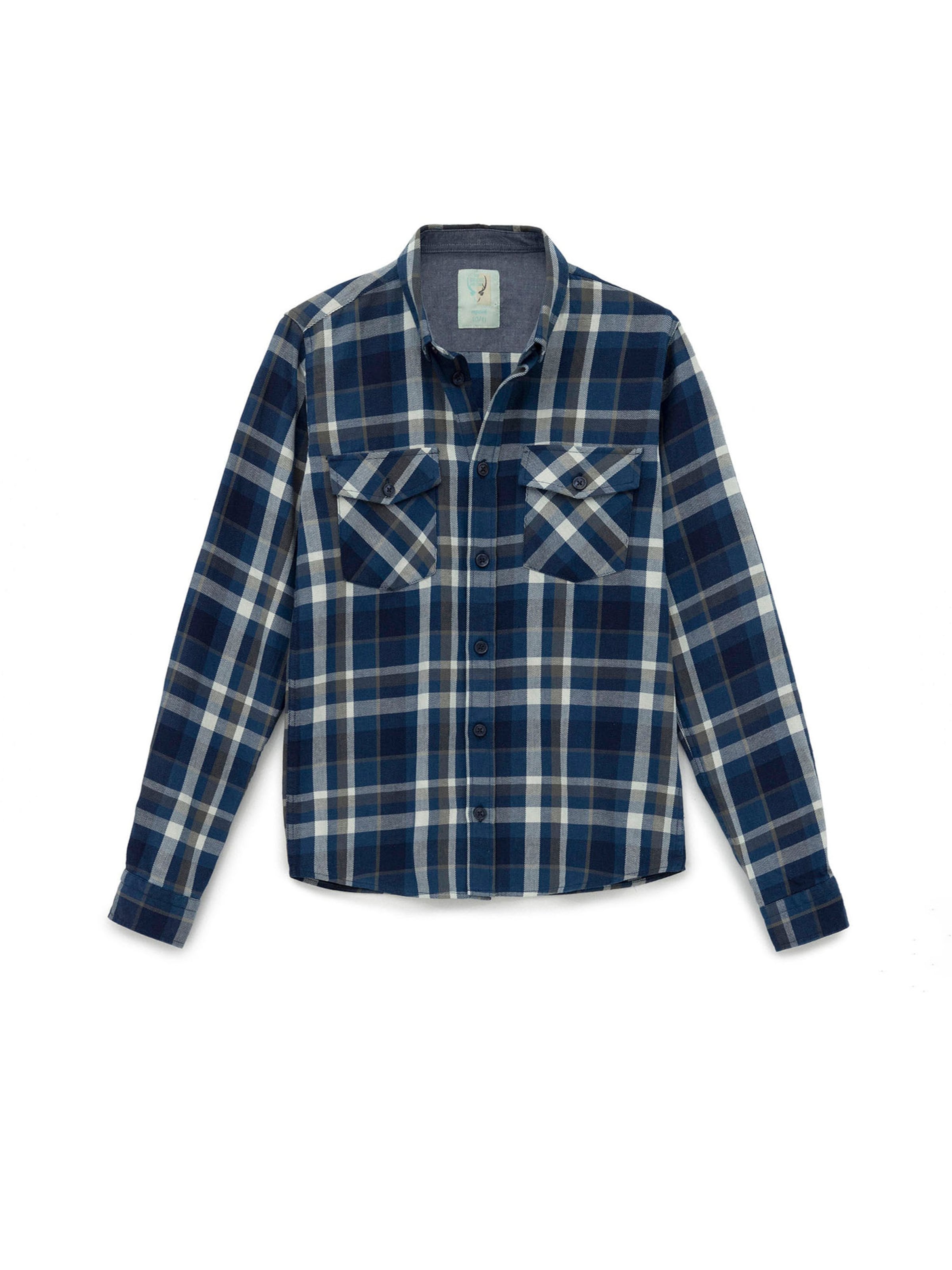 By Diess Collection Rovný strih Košeľa - Modrá: predná strana