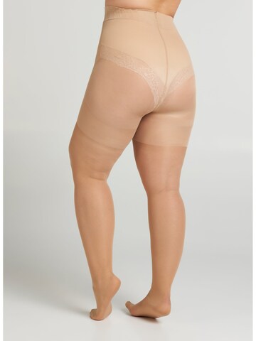 Zizzi Strumpfhose 'HANNA' in Beige