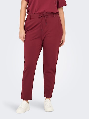ONLY Carmakoma Конический (Tapered) Штаны 'CARGOLDTRASH CLASSIC' в Красный: спереди