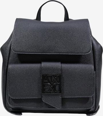 ARMANI EXCHANGE - Mochila en negro: frente