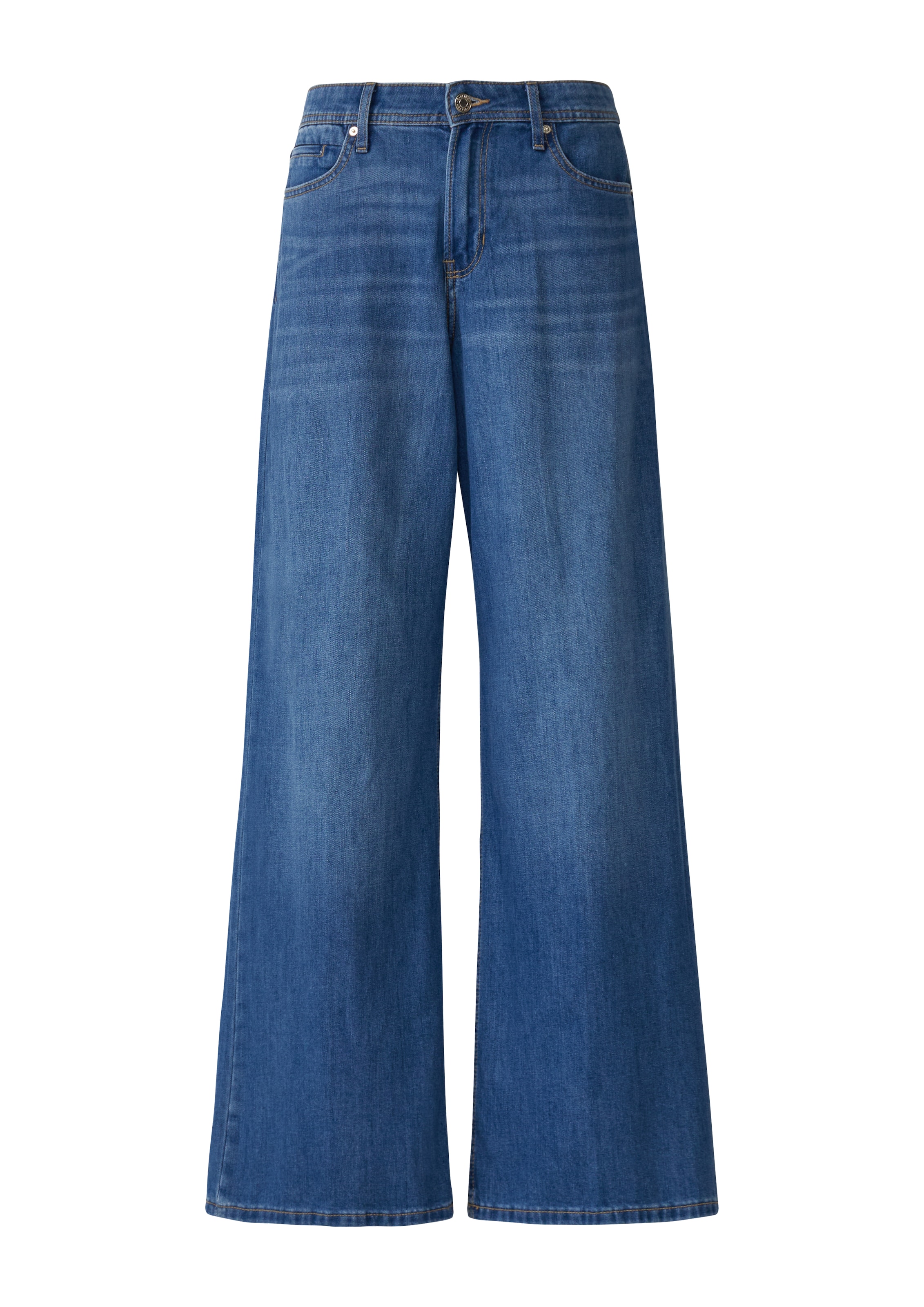 s.Oliver Wide leg Jeans in Blauw: voorkant