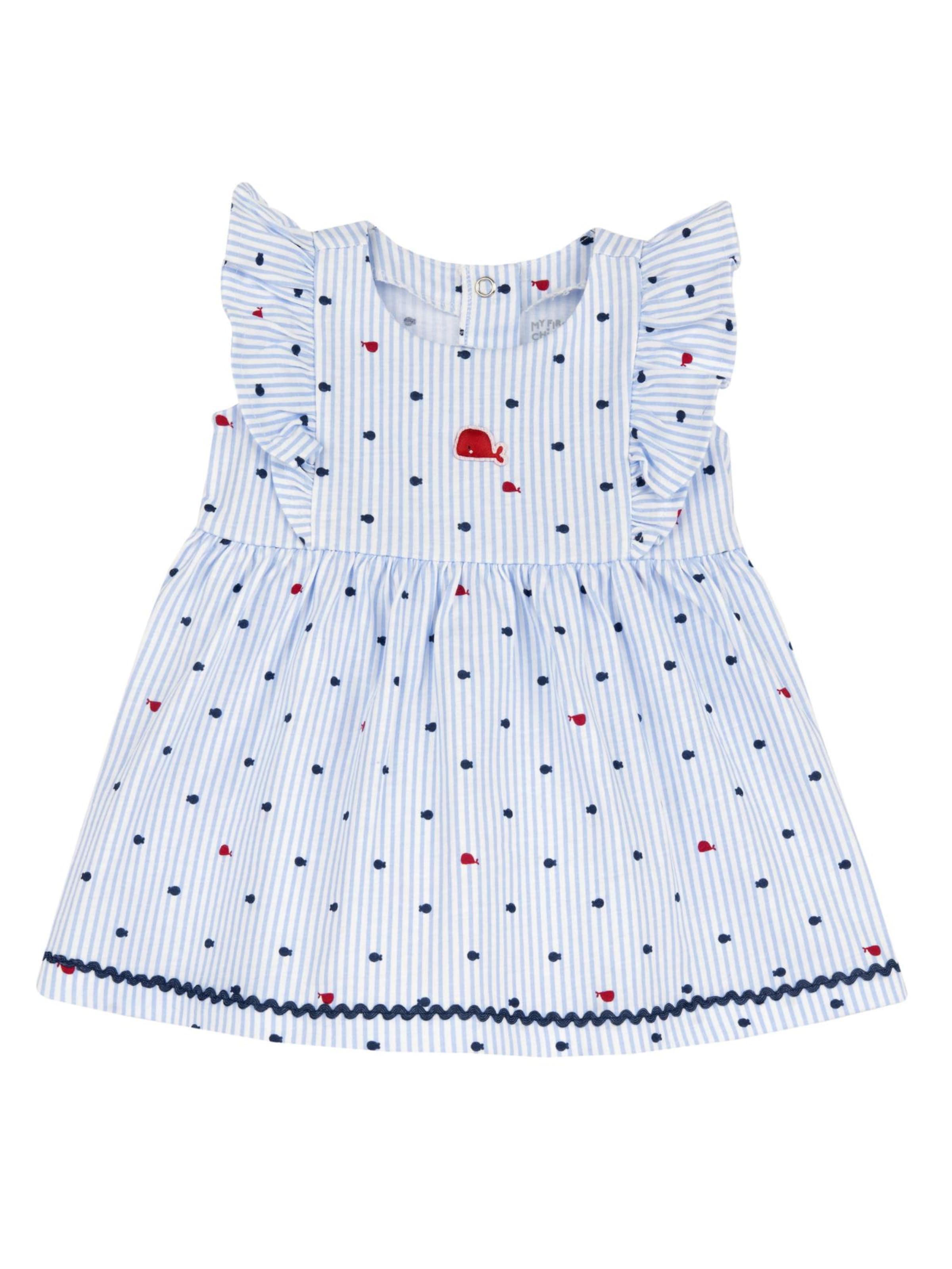 Chicco - Vestido en blanco: frente