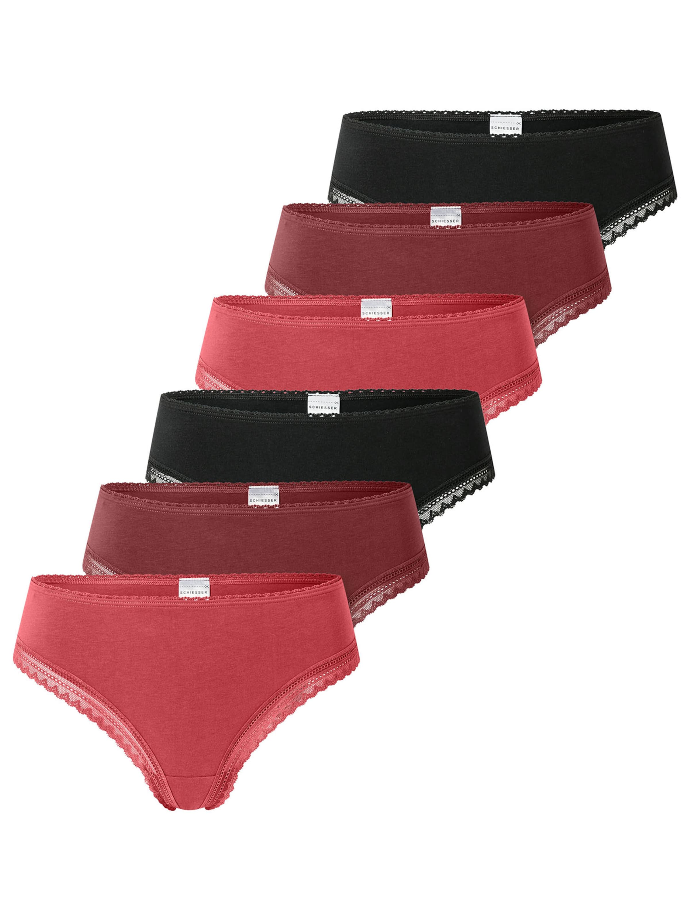 SCHIESSER String ' Modern Multipacks ' in Red: front
